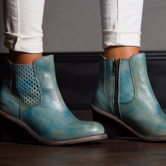 New BED STU Countess Blue Driftwood Boots - Picture 2 of 8